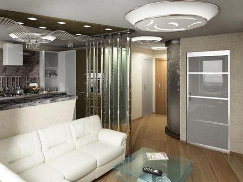 дизайн проект интерьера однокомнатной квартир понельного дома
